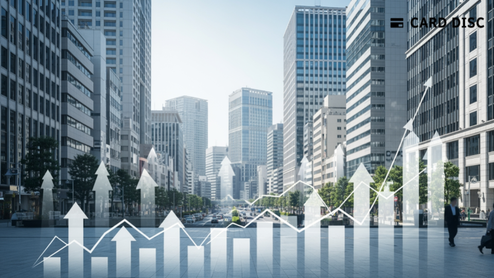 クリアルが42.99億円の資金調達を実施したことを反映した、金融成長の抽象イメージ。都心でのビジネスの連携を感じさせる風景。